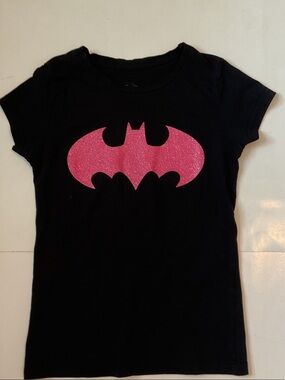 Batman  Tee with Pink Logo